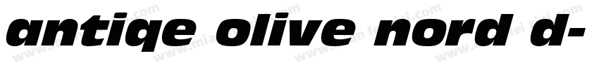 antiqe olive nord d字体转换
